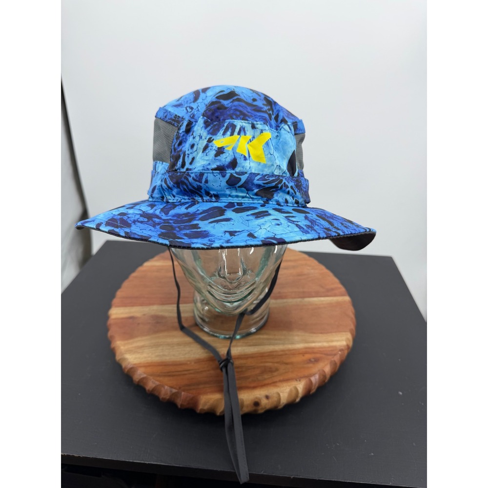 KastKing Sol Armis Boonie Hat Men One Size Blue Camo Sun Protection Fishing Hat